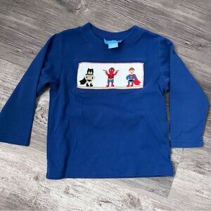 Kids Heroic Blue Long Sleeve Tee